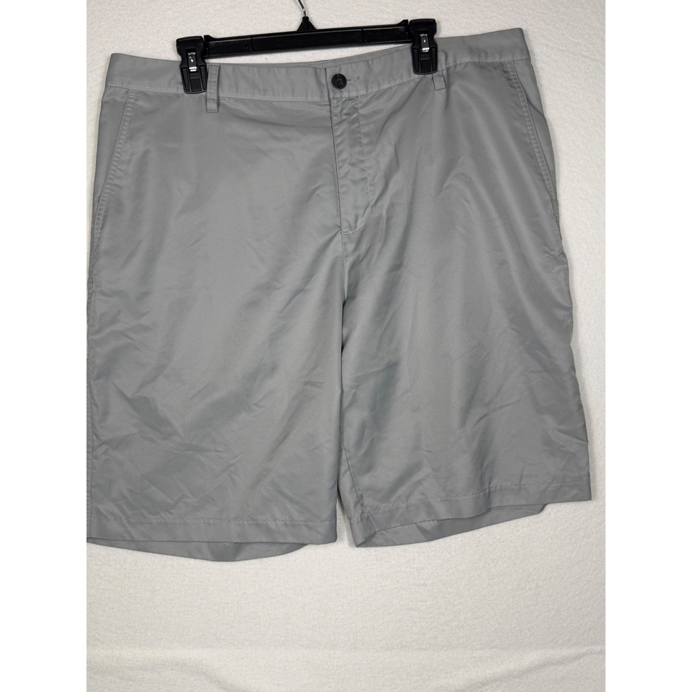 Adidas Golf‎ Shorts Mens 38 Grey Climalite Performance Flat Front Lightweight
